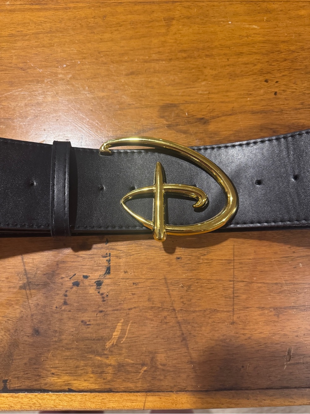 Buckle-Down Black Belt with letter D, Disney-inspired belt - Picture 8 of 9